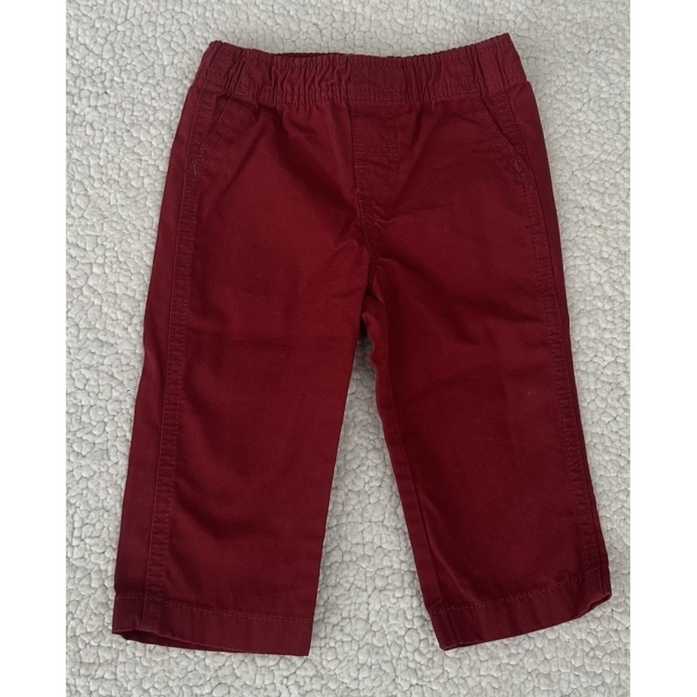 Carters Newborn Solid Red Pants Baby Boy Clothes Size 9 Months 9m Classic Pant